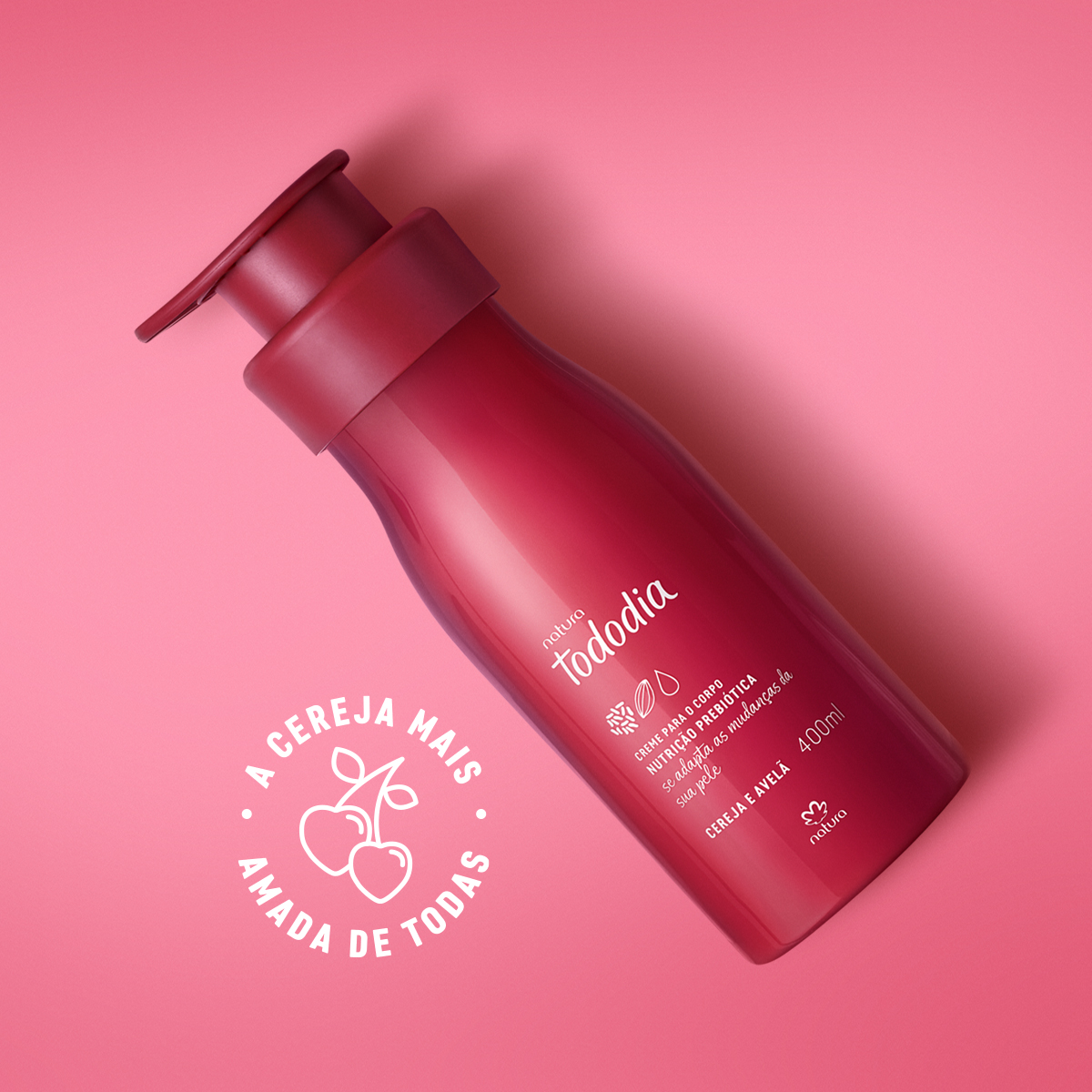 Hidratante Corporal TodoDia Cereja e AVelã 400ml - Imagem 2