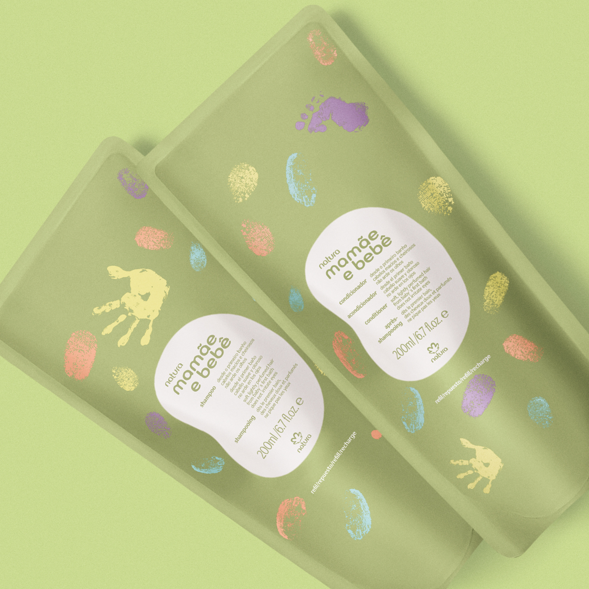 Kit Shampoo + Condicionador Refil Mamãe e Bebê - 200ml cada - Imagem 2