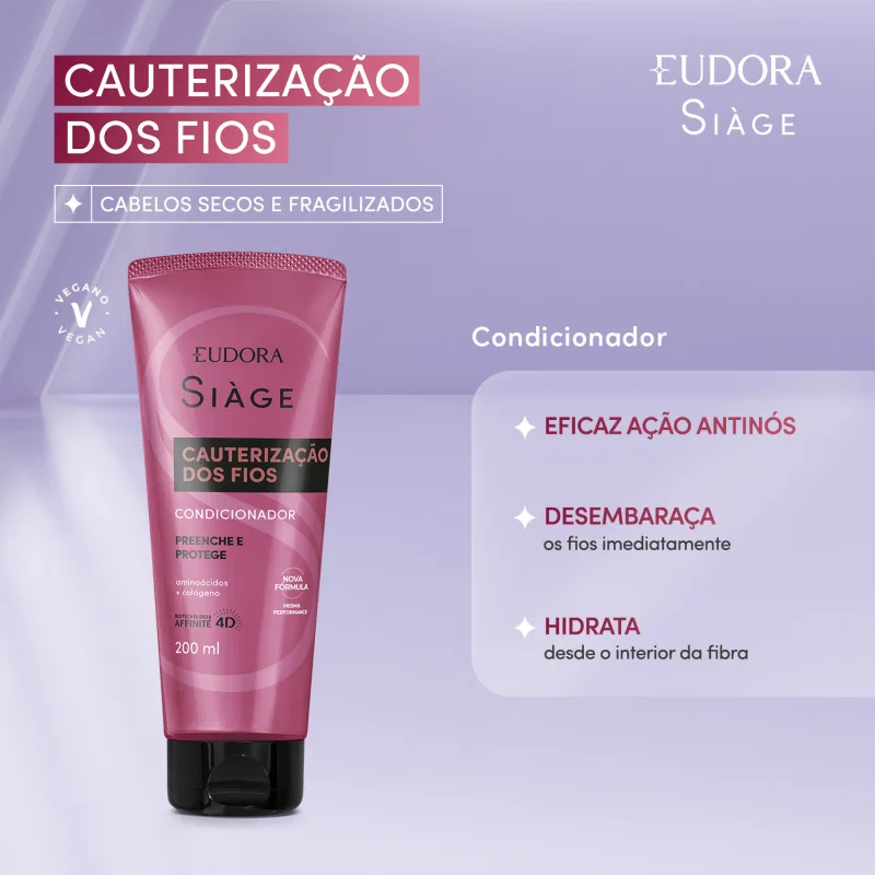 Condicionador Siàge Cauterização dos Fios 200ml - Imagem 2
