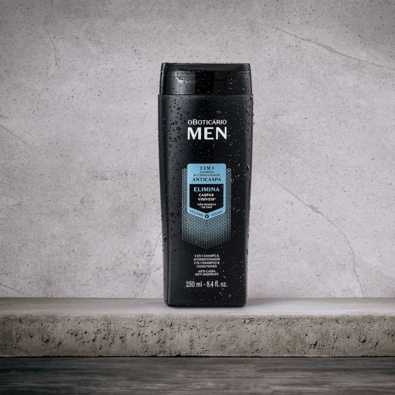 Shampoo E Condicionador Anticaspa 2 em 1 Men 250ml - Imagem 2
