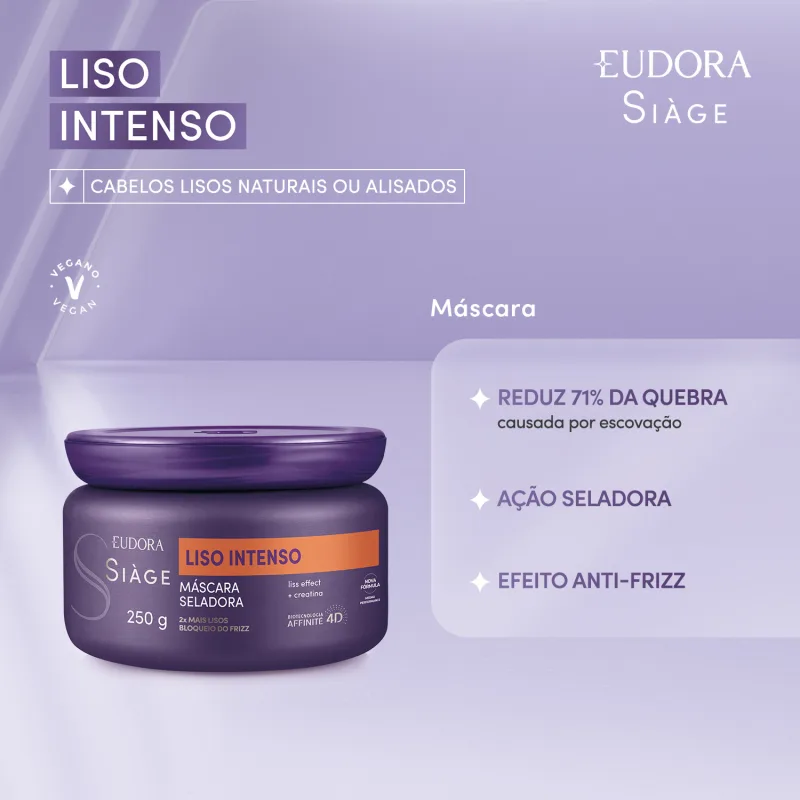 Máscara Seladora Liso intenso - 250g - Imagem 3