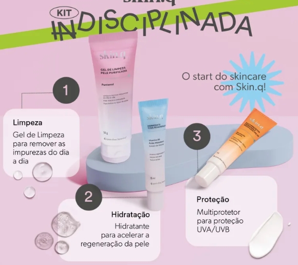 Mini Kit Skin.q Indisciplinada (3 itens) - Imagem 2