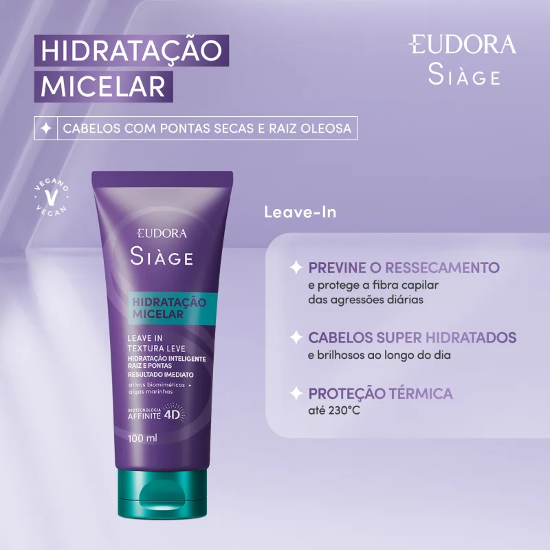 Leave-In Siàge Hidratação Micelar 100ml - Imagem 2