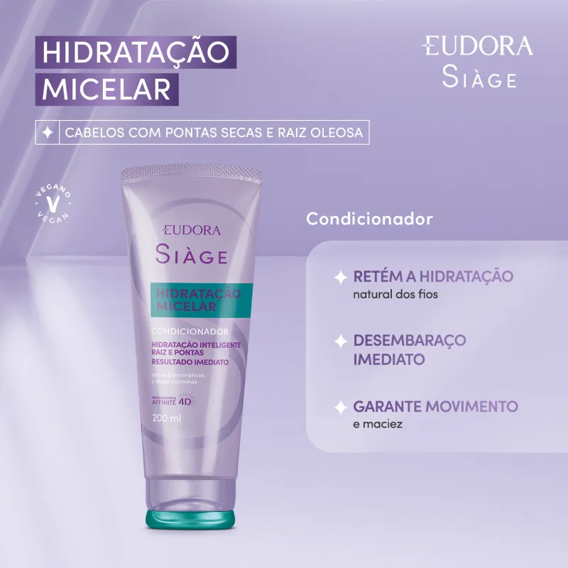 Condicionador Siàge Hidratação Micelar 200ml - Imagem 2
