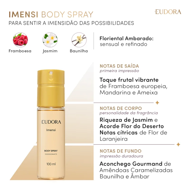 Body Spray Desodorante Imensi 100ml - Imagem 2