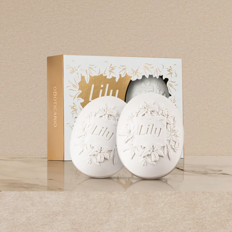 Sabonete Em Barra Perfumado Lily 2x90g - Imagem 2