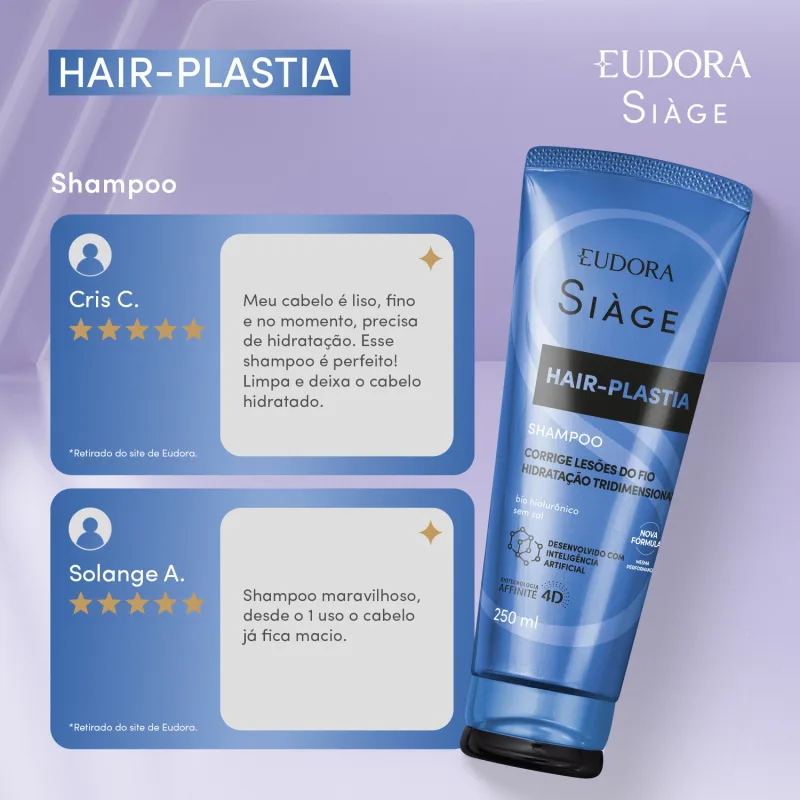 Siàge Shampoo Hair-Plastia 250Ml - Imagem 3