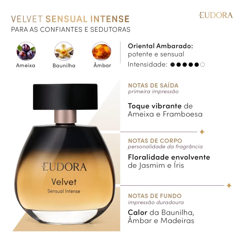 Colônia Velvet Sensual Intense 100ml - Imagem 2