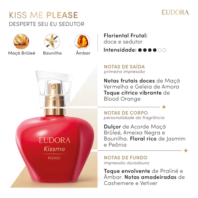 Kiss Me Please Desodorante Colônia 50ml - Imagem 2