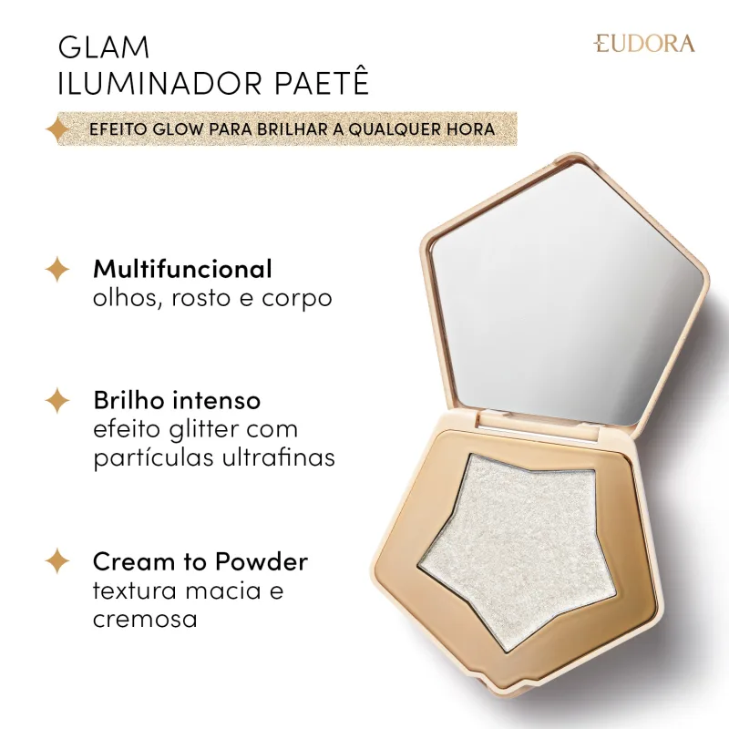 Iluminador Multifuncional Glam Paetê 5g - Imagem 2