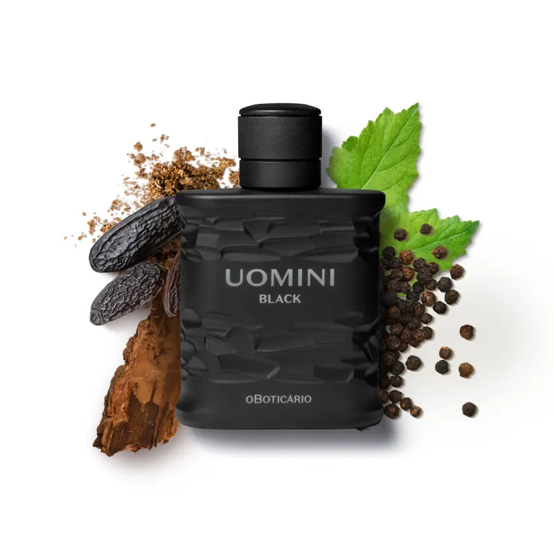 Uomini Black Desodorante Colônia 100ml - Imagem 2