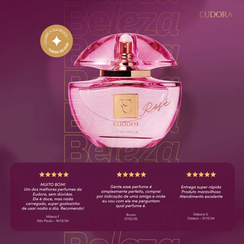Eudora Rosé Eau de Parfum 75ml - Imagem 3