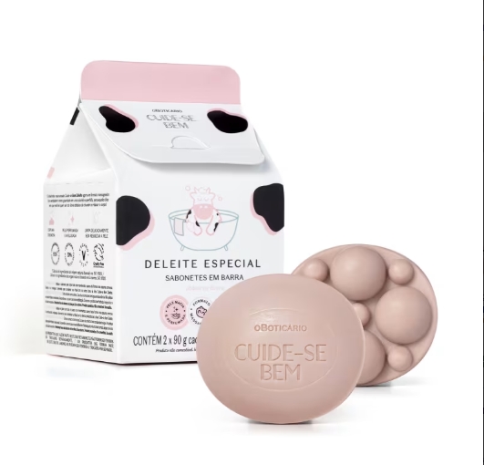 Kit Cuide-se Bem Deleite: Loção Corporal 400ml + Sabonetes Em Barra 2x90g - Imagem 2