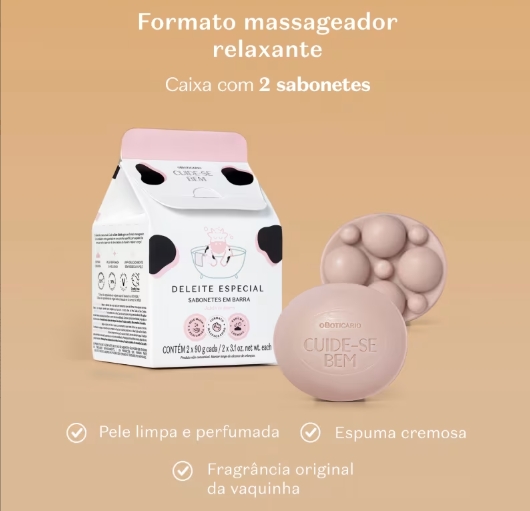 Sabonetes Em Barra Cuide-se Bem Deleite 2x90g - Imagem 2