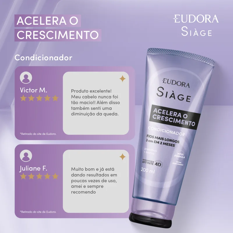 Condicionador Siàge Acelera O Crescimento 200ml - Imagem 2