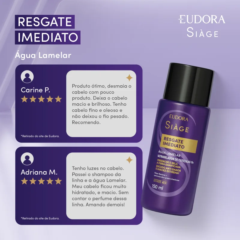 Água Lamelar Siàge Resgate Imediato 150ml - Imagem 3