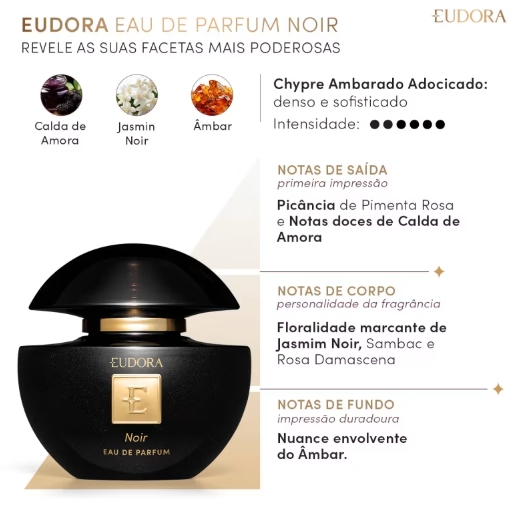 Eudora Noir Eau de Parfum 75ml - Imagem 2