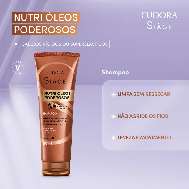 Shampoo Siàge Nutri Óleos Poderosos 250ml - Imagem 2
