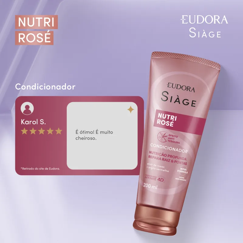 Condicionador Siàge Nutri Rosé 200ml - Imagem 2