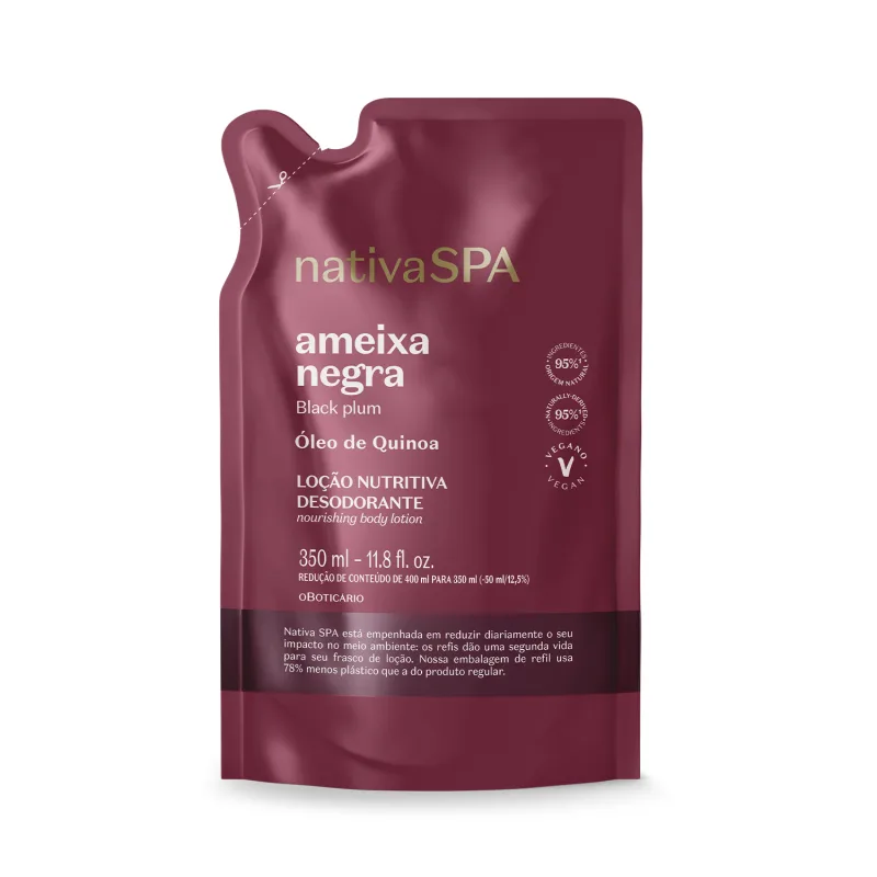 Combo Nativa Spa Ameixa Negra: Loção Corporal 400ml + Refil 350ml - Imagem 3