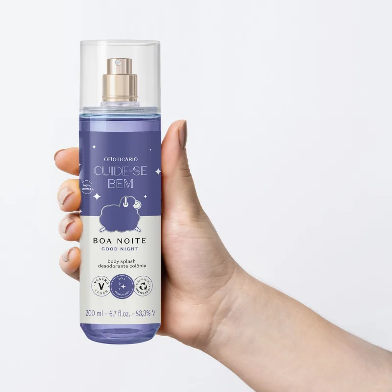 Body Splash Desodorante Colônia Cuide-se Bem Boa Noite 200ml - Imagem 2