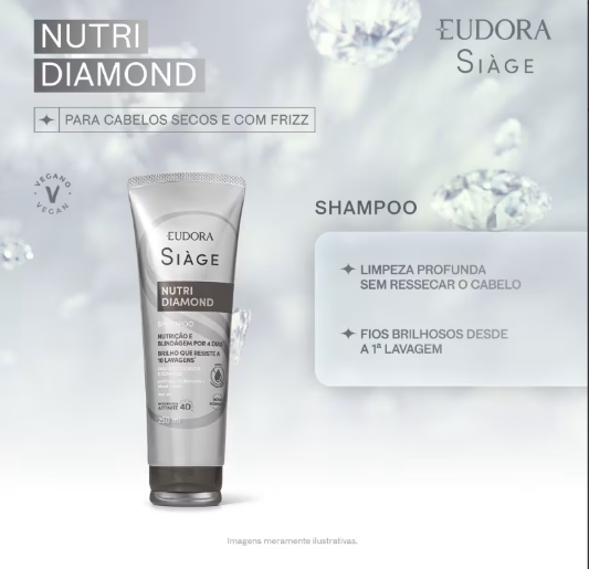 Shampoo Siàge Nutri Diamond 250ml - Imagem 2
