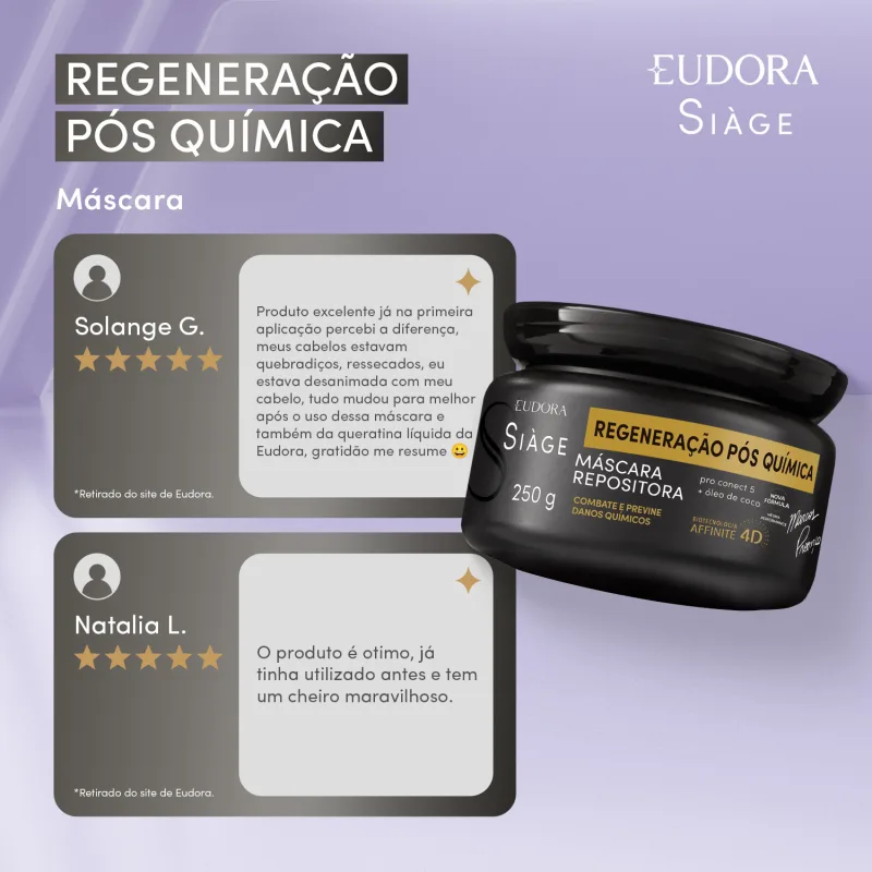 Máscara Repositora Siàge Expert Regeneração Pós Química 250g - Imagem 3