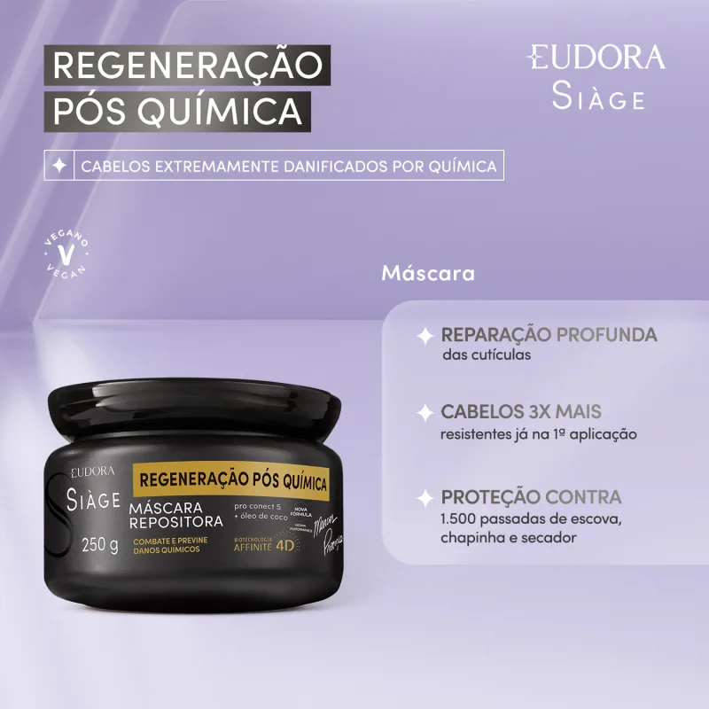Máscara Repositora Siàge Expert Regeneração Pós Química 250g - Imagem 2