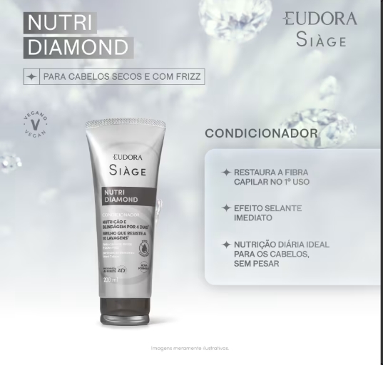 Condicionador Siàge Nutri Diamond 200ml - Imagem 2