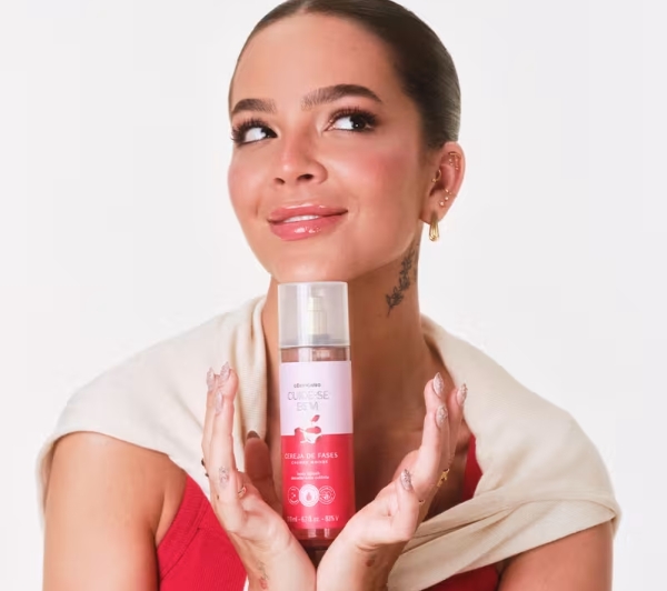 Body Splash Desodorante Colônia Cereja de Fases 200ml - Imagem 2