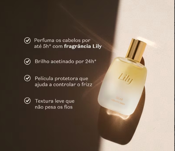 Spray Perfumado para Cabelos Hair Mist Lily 50ml - Imagem 2