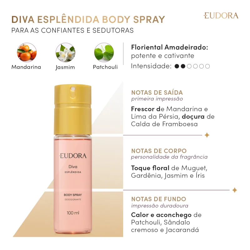Desodorante Body Spray Diva Esplêndida 100ml - Imagem 2