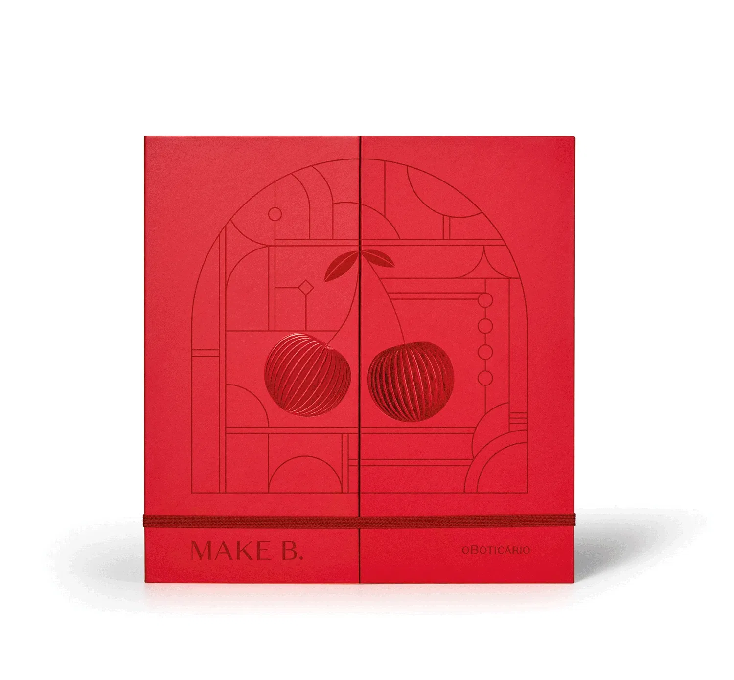 Paleta De Maquiagem Multifuncional Cereja Rouge Make B Oboticario 73,8g - Imagem 2