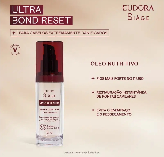 Óleo Nutritivo Siàge Ultra Bond Reset Light Oil 60ml - Imagem 2