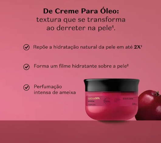 Óleo Em Creme Corporal Nativa Spa Ameixa 200g - Imagem 2